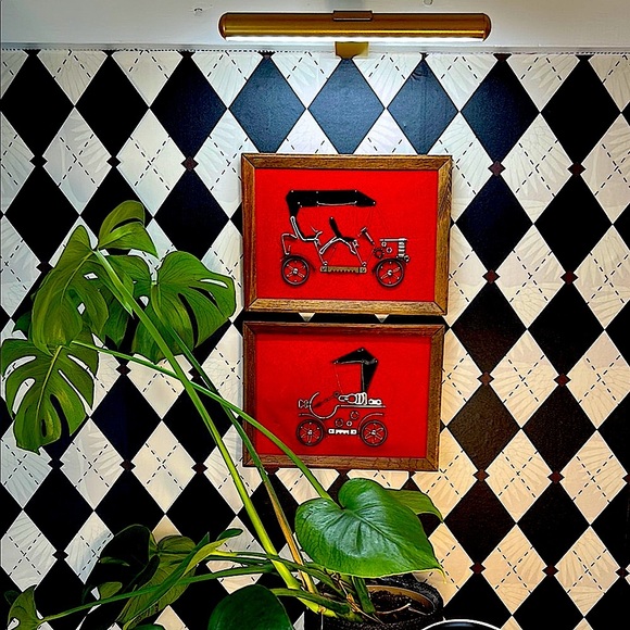 Vintage Steampunk Wall Art | Red Velvet Background | Industrial Chic Steampunk - Picture 11 of 12